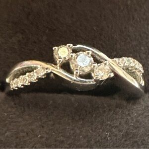 10k infinity diamond ring